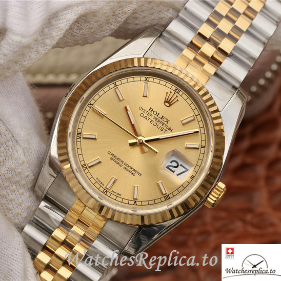 Swiss Rolex Datejust 126233 Stainless steel strap 36MM - WatchesReplica.is