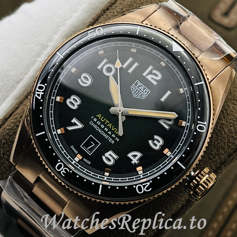Tag Heuer Replica Autavia Stainless steel strap 42MM - WatchesReplica.is