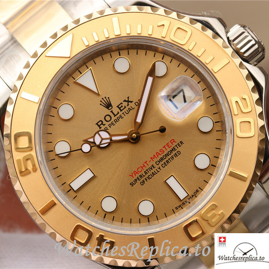 Swiss Rolex Yacht Master 168623-78753 Stainless steel strap 40MM - WatchesReplica.is