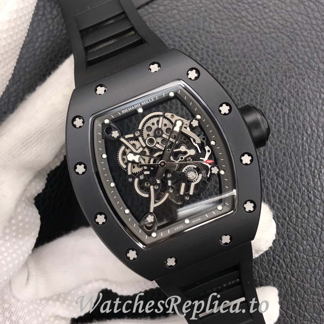 Richard Mille Replica RM055 Rubber strap 50MM - WatchesReplica.is