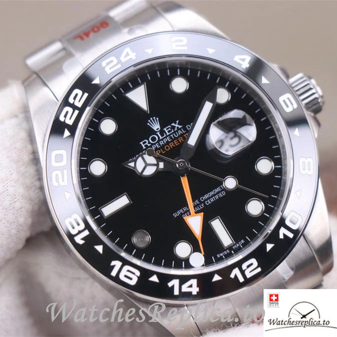 Swiss Rolex Explorer Replica 216570 77210 Stainless steel strap 42MM Black Dial - WatchesReplica.is
