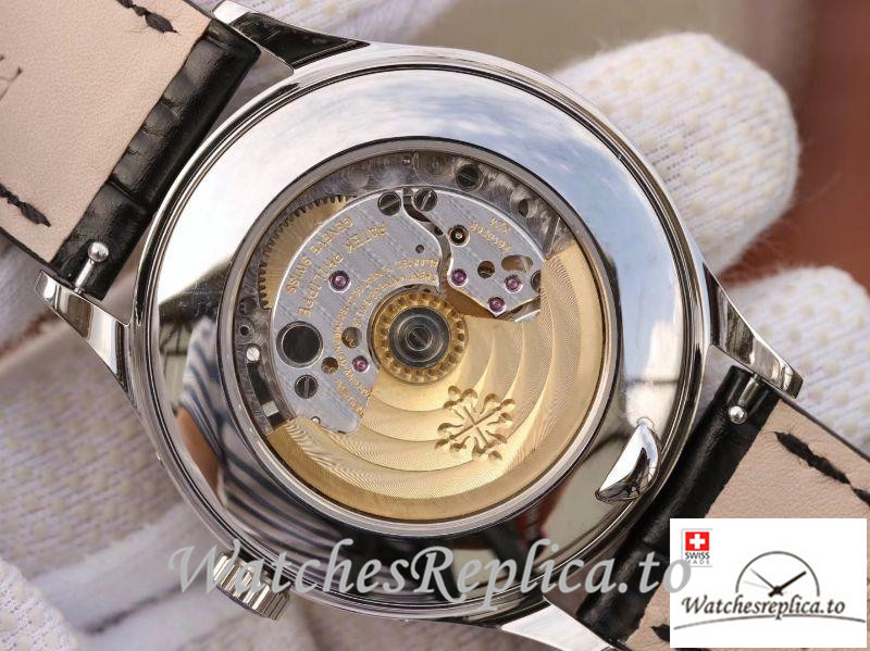 Swiss Patek Philippe Complications Annual Calendar Replica 5396G 001 Black Strap 42MM - WatchesReplica.is