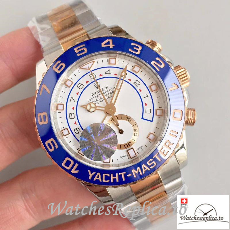 Swiss Rolex Yacht Master II Replica 116681 Number Markers 44MM - WatchesReplica.is