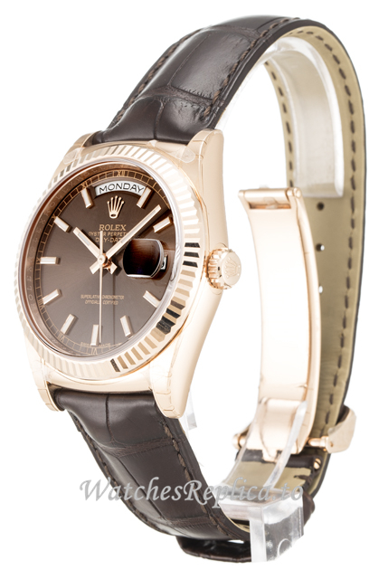 Rolex Day Date Chocolate Dia 118135 - WatchesReplica.is