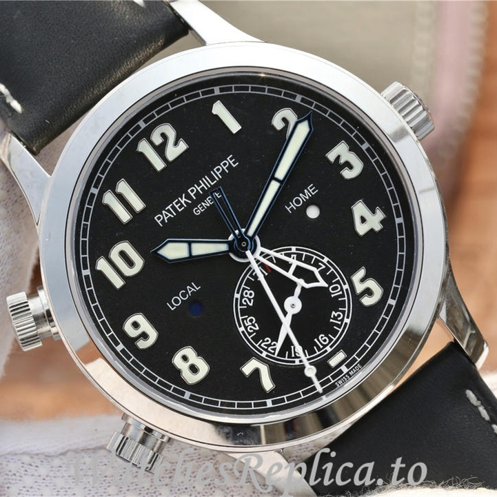 Patek Philippe Replica Calatrava 5524 Leather strap 42MM - WatchesReplica.is