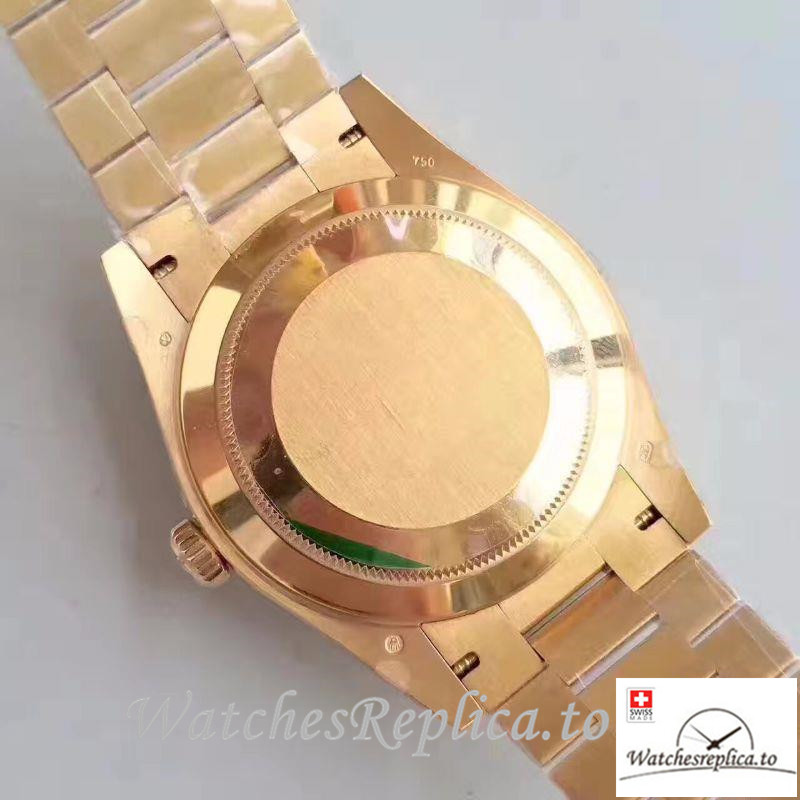 Swiss Rolex Day Date Replica M228238-0003 Gold strap 40MM - WatchesReplica.is