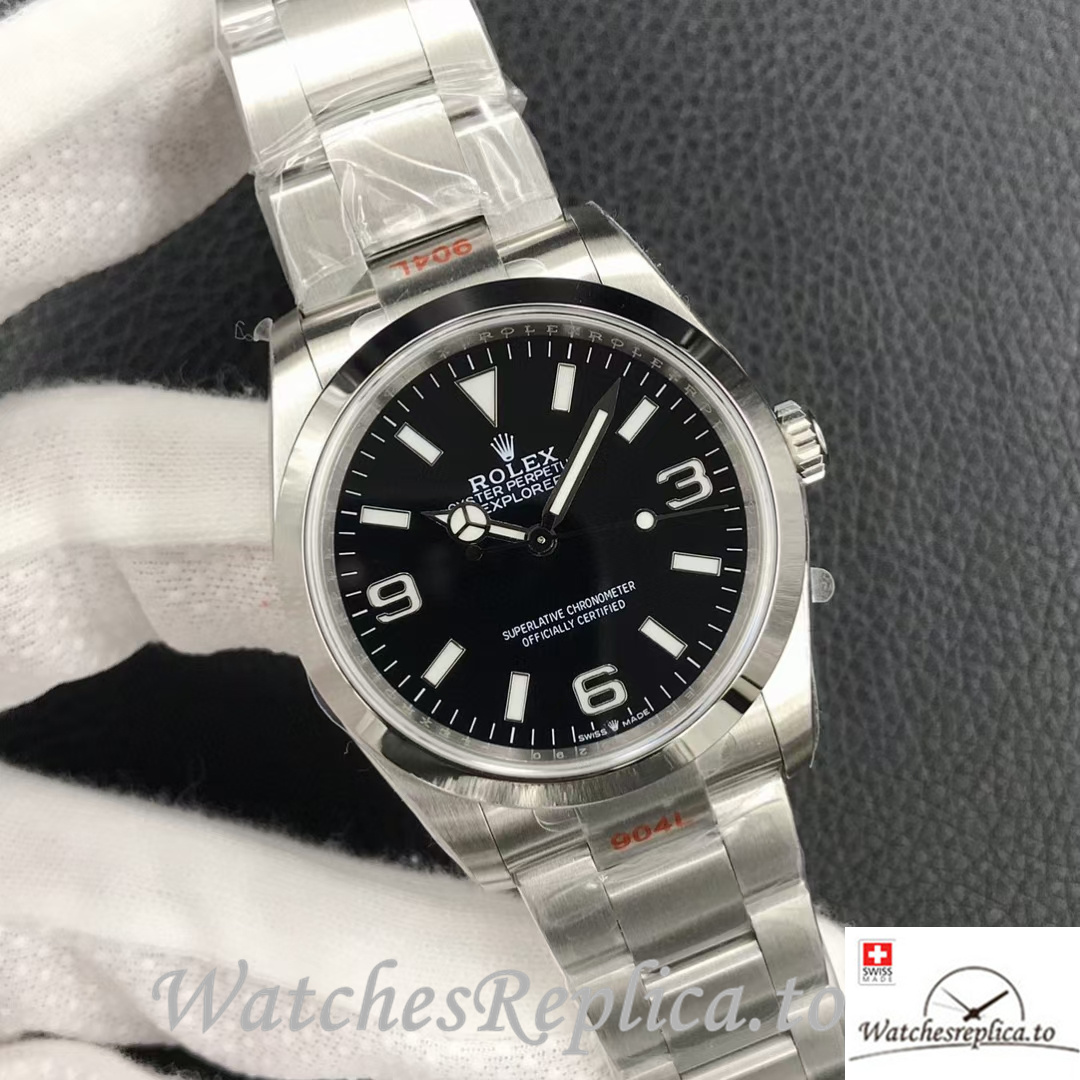 Swiss Rolex Explorer Replica 124270 Stainless steel strap 36MM - WatchesReplica.is