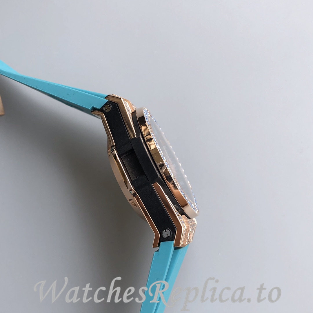 Hublot Replica Paraiba BIG BANG series Rubber strap 45MM - WatchesReplica.is
