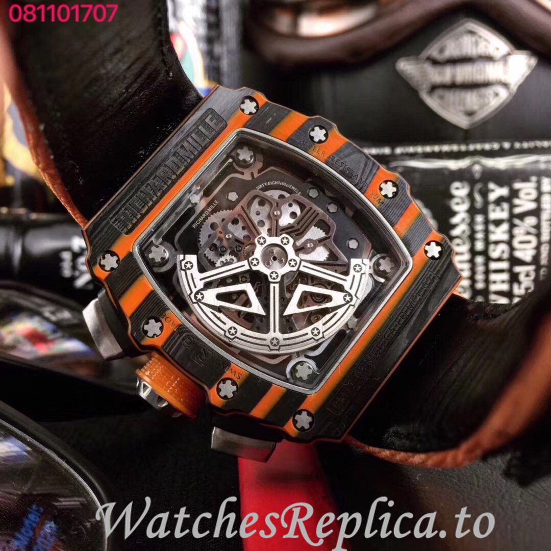 Richard Mille Replica RM011 Canvas strap 50MM - WatchesReplica.is