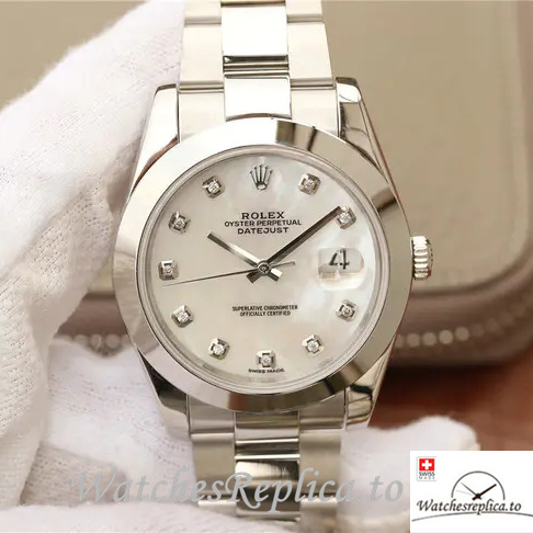 Swiss Rolex Datejust Replica 126300 Stainless steel strap 41MM - WatchesReplica.is