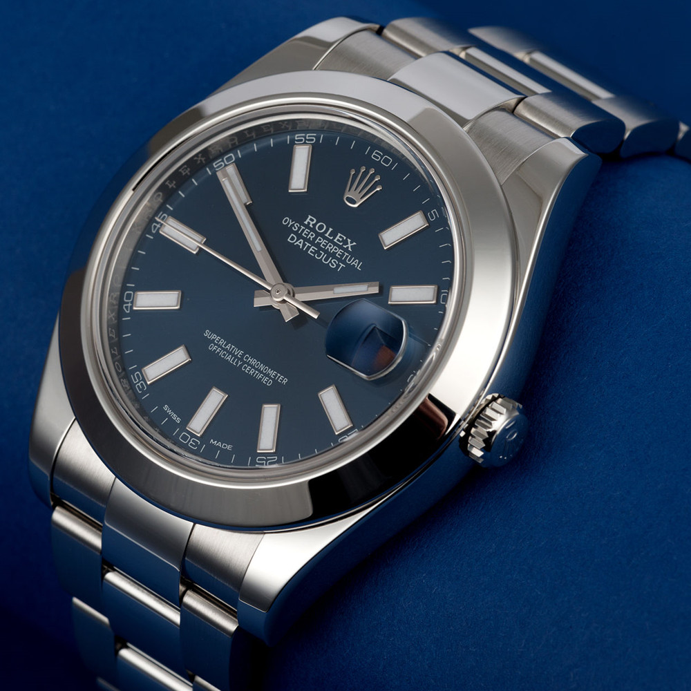 Rolex Datejust II Blue Dial 116300 - WatchesReplica.is