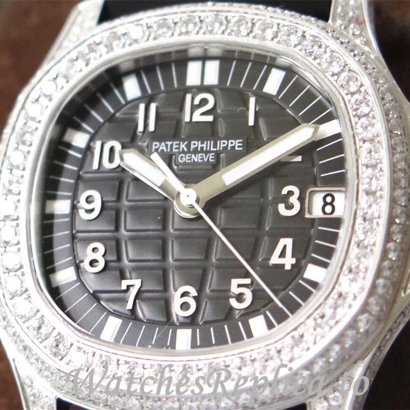 Patek Philippe Replica Aquanaut Rubber strap 35.6MM - WatchesReplica.is