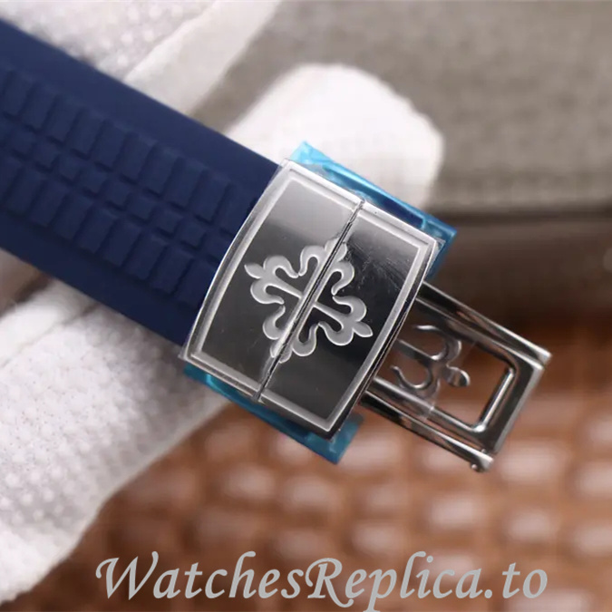 Patek Philippe Replica Aquanaut 5968A-001 Rubber strap 40MM - WatchesReplica.is