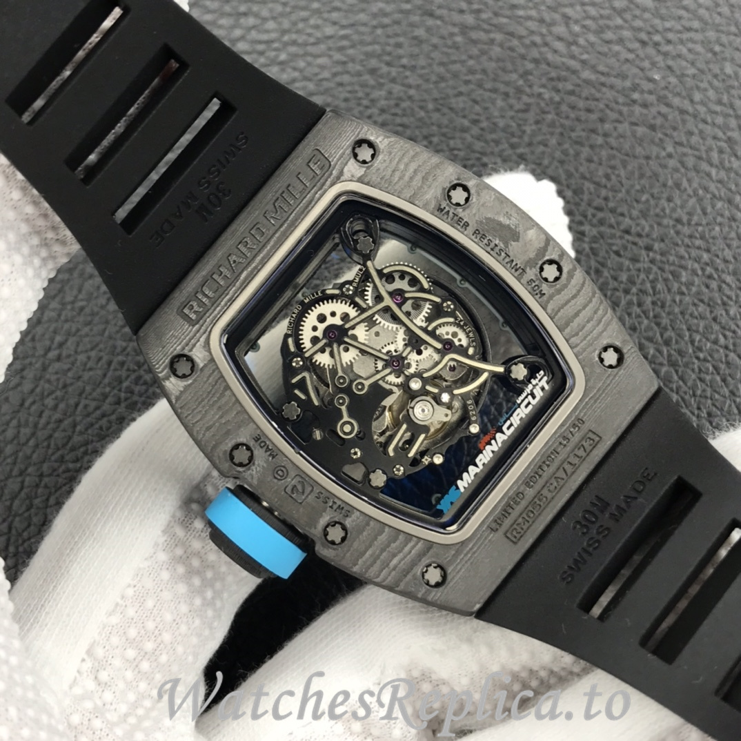 Richard Mille Replica RM055 Rubber strap 50MM - WatchesReplica.is