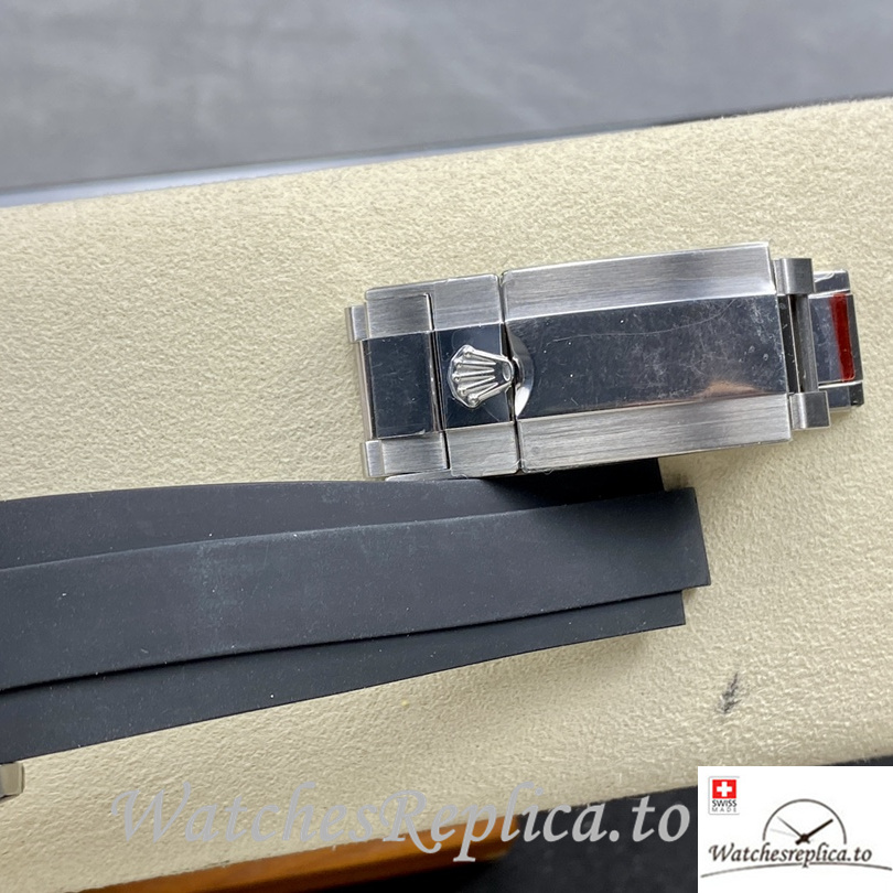 Swiss Rolex Daytona Replica Rubber strap 40MM Number Mareks - WatchesReplica.is