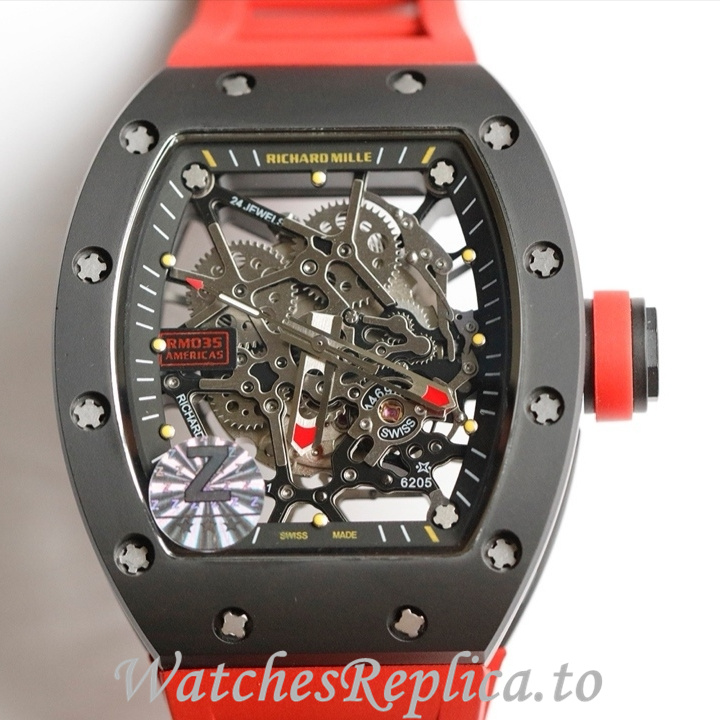 Richard Mille Replica RM035-AMERICA5 Rubber strap 50MM - WatchesReplica.is