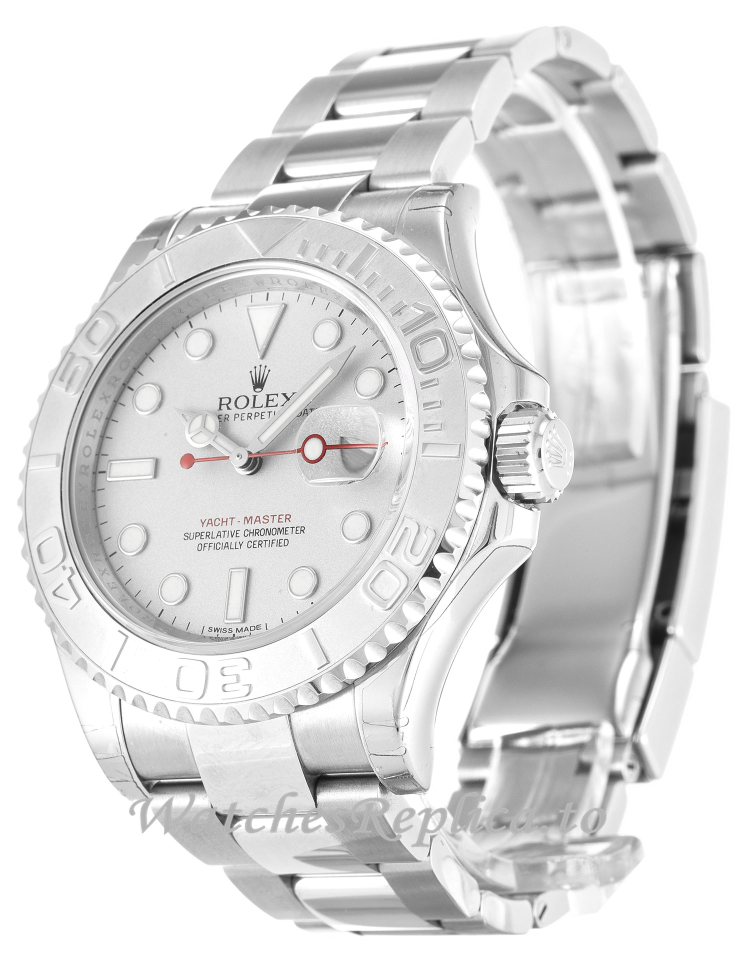 Rolex Yacht-Master Silver Dial 116622 - WatchesReplica.is