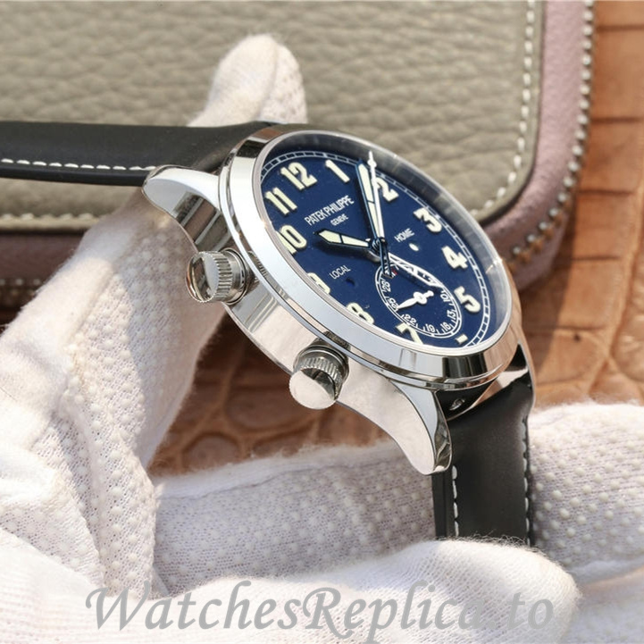 Patek Philippe Replica Calatrava 5524 Leather strap 42MM - WatchesReplica.is