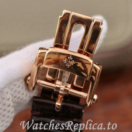 Patek Philippe Replica Complications Leather strap 42MM - WatchesReplica.is