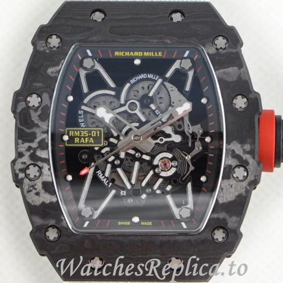 Richard Mille Replica RM35-01 Canvas strap 50MM - WatchesReplica.is