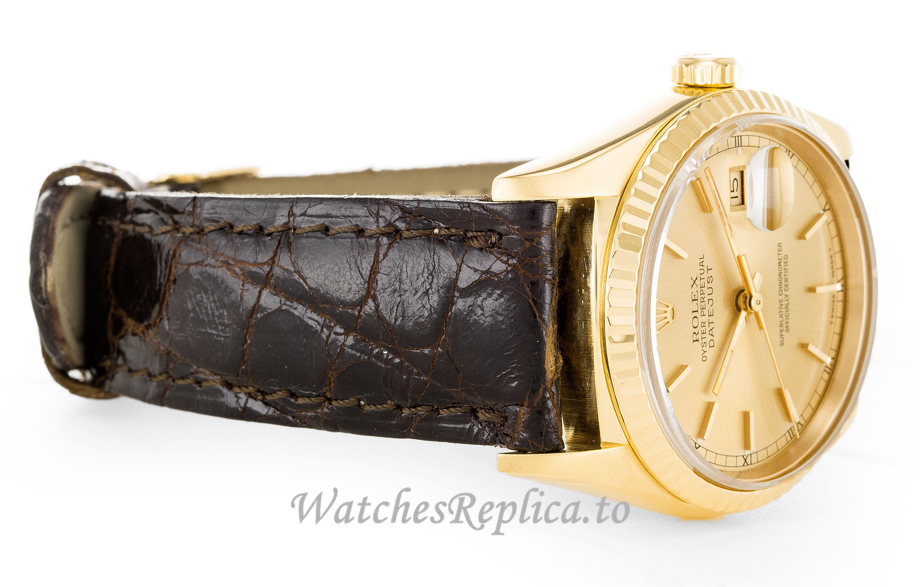 Rolex Datejust Champagne Dial 16238 - WatchesReplica.is