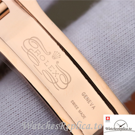 Swiss Rolex Oyster Perpetual Replica 326935-0005 Rose Gold strap 42MM - WatchesReplica.is