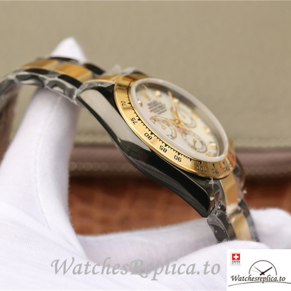 Swiss Rolex Daytona Replica 116598RBOW Stainless steel strap 40MM - WatchesReplica.is
