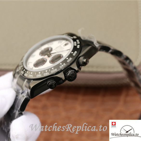 Swiss Rolex Daytona Replica 116598RBOW Stainless steel strap 40MM - WatchesReplica.is