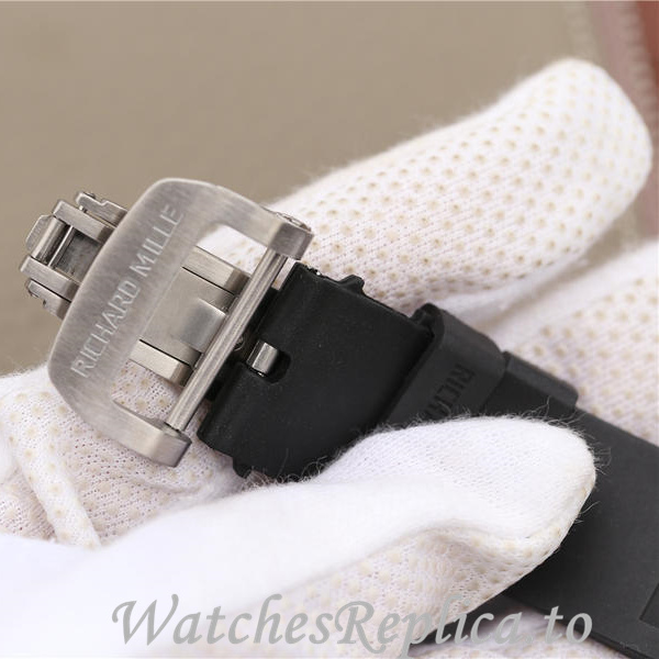 Richard Mille Replica RM011 Rubber strap 50MM - WatchesReplica.is