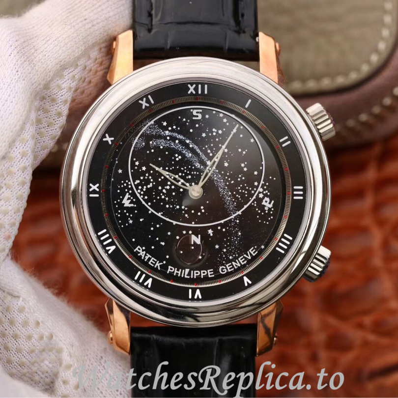 Patek Philippe Replica Complications 5102 Leather strap 43MM - WatchesReplica.is