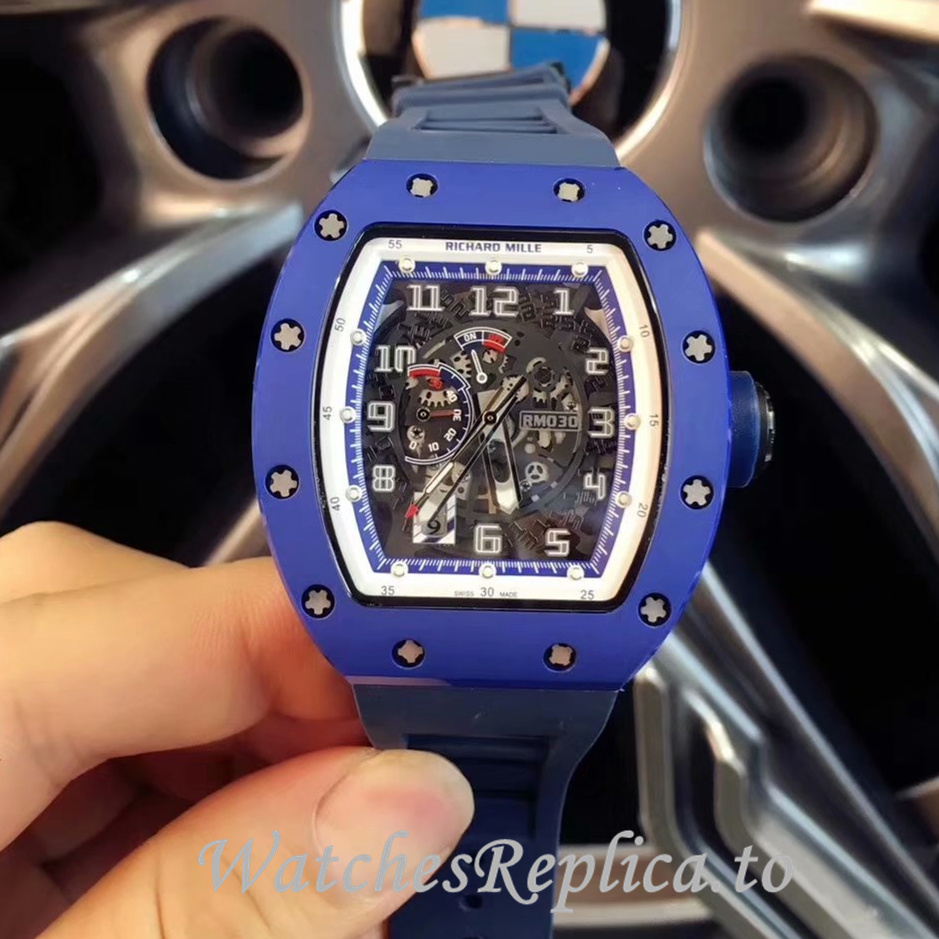 Richard Mille Replica RM030 Rubber strap 50MM - WatchesReplica.is