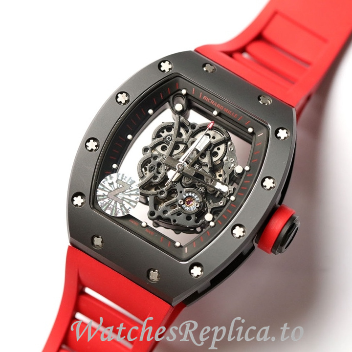 Richard Mille Replica RM055 Rubber strap 50MM - WatchesReplica.is
