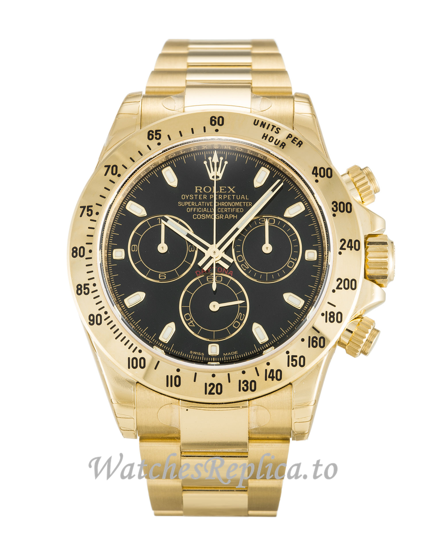 Rolex Daytona Black Dial 116528 - WatchesReplica.is