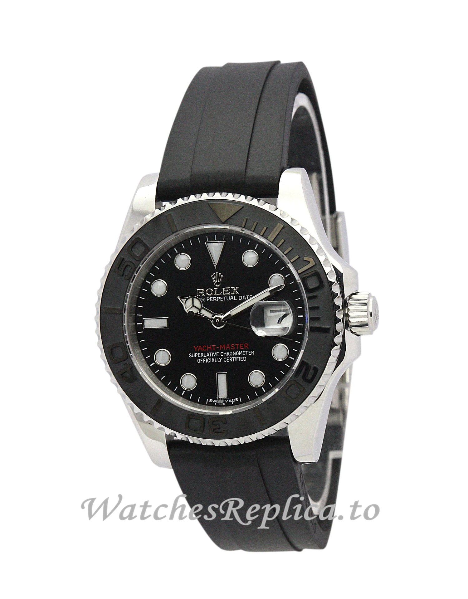 Rolex Yacht Master Black Dial 169622 - WatchesReplica.is