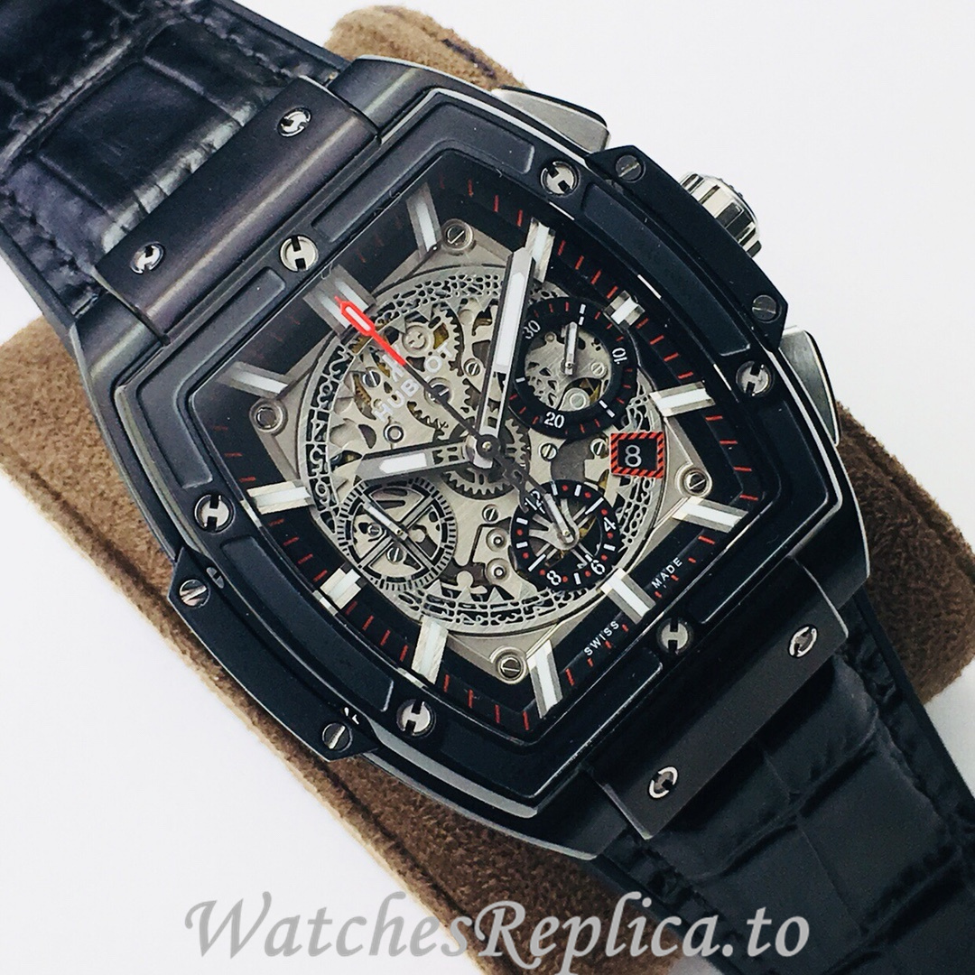 Hublot Replica SPIRIT OF BIG BANG Leather strap 42MM - WatchesReplica.is