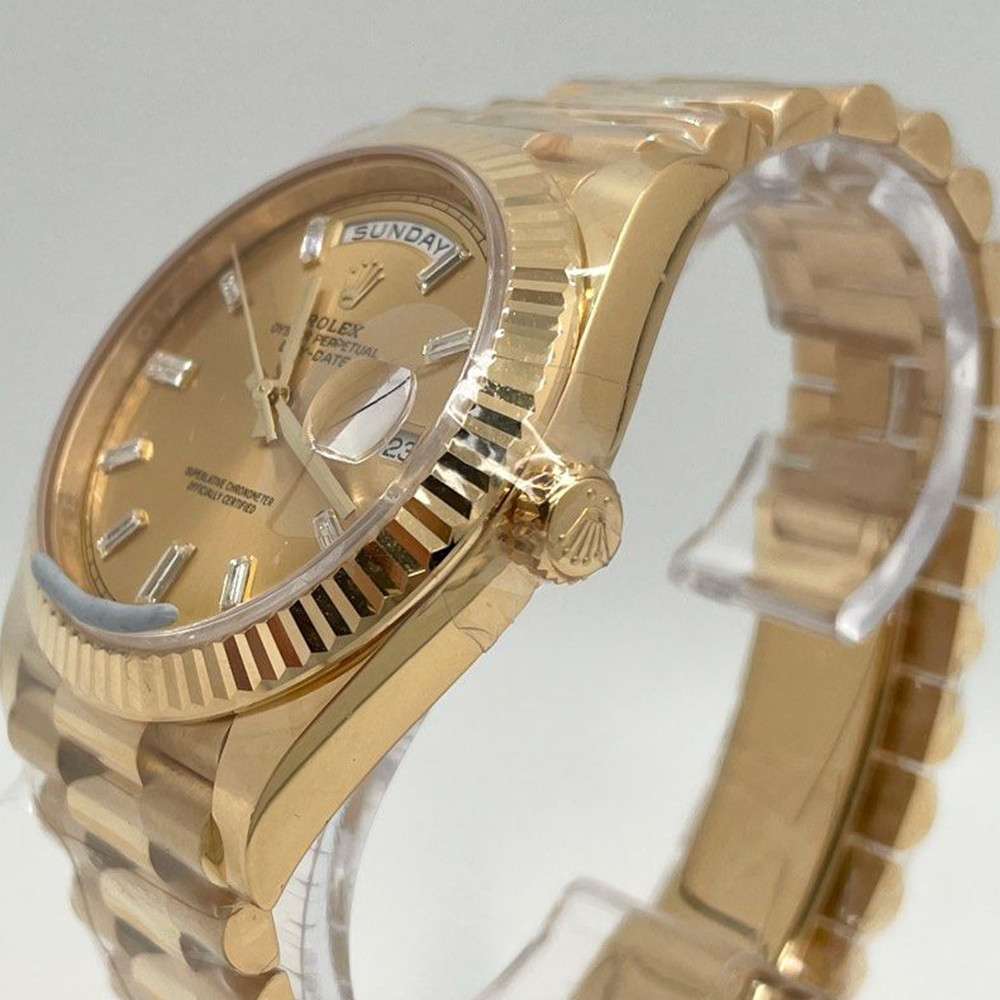 Rolex Replica Day Date Gold Dial 228238 - WatchesReplica.is