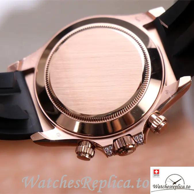 Swiss Rolex Daytona Replica 116595RBOW Rubber strap 40MM - WatchesReplica.is