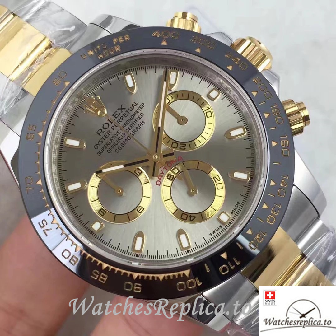 Swiss Rolex Daytona Replica 116519LN Stainless steel strap 40MM - WatchesReplica.is