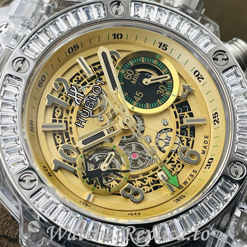 Hublot Replica 411.JX.4802.RT Rubber strap 45MM - WatchesReplica.is