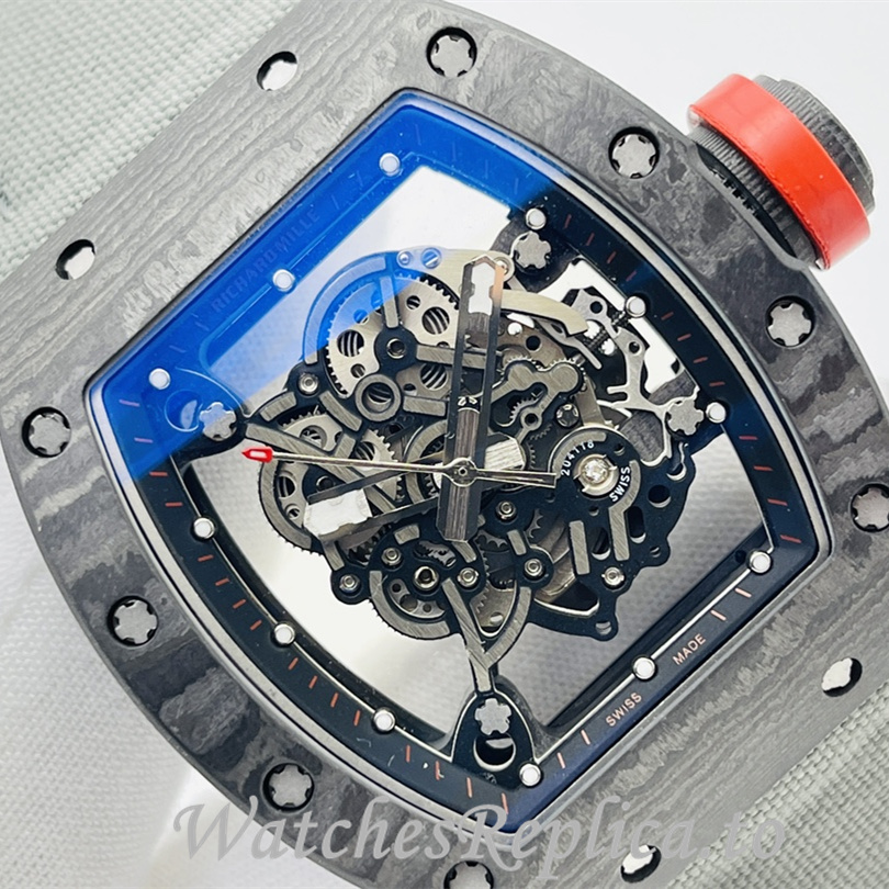 Richard Mille Replica RM055 Canvas strap 50MM - WatchesReplica.is