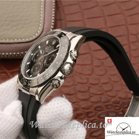 Swiss Rolex Daytona Replica 116519 LN Rubber strap 40MM - WatchesReplica.is