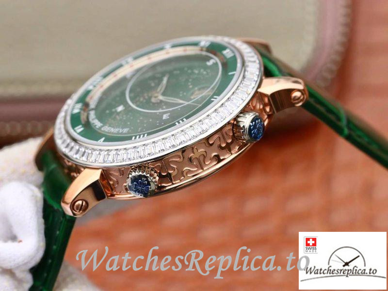Swiss Patek Philippe Grand Complications Replica 5102PR 001 Green Strap 43MM - WatchesReplica.is