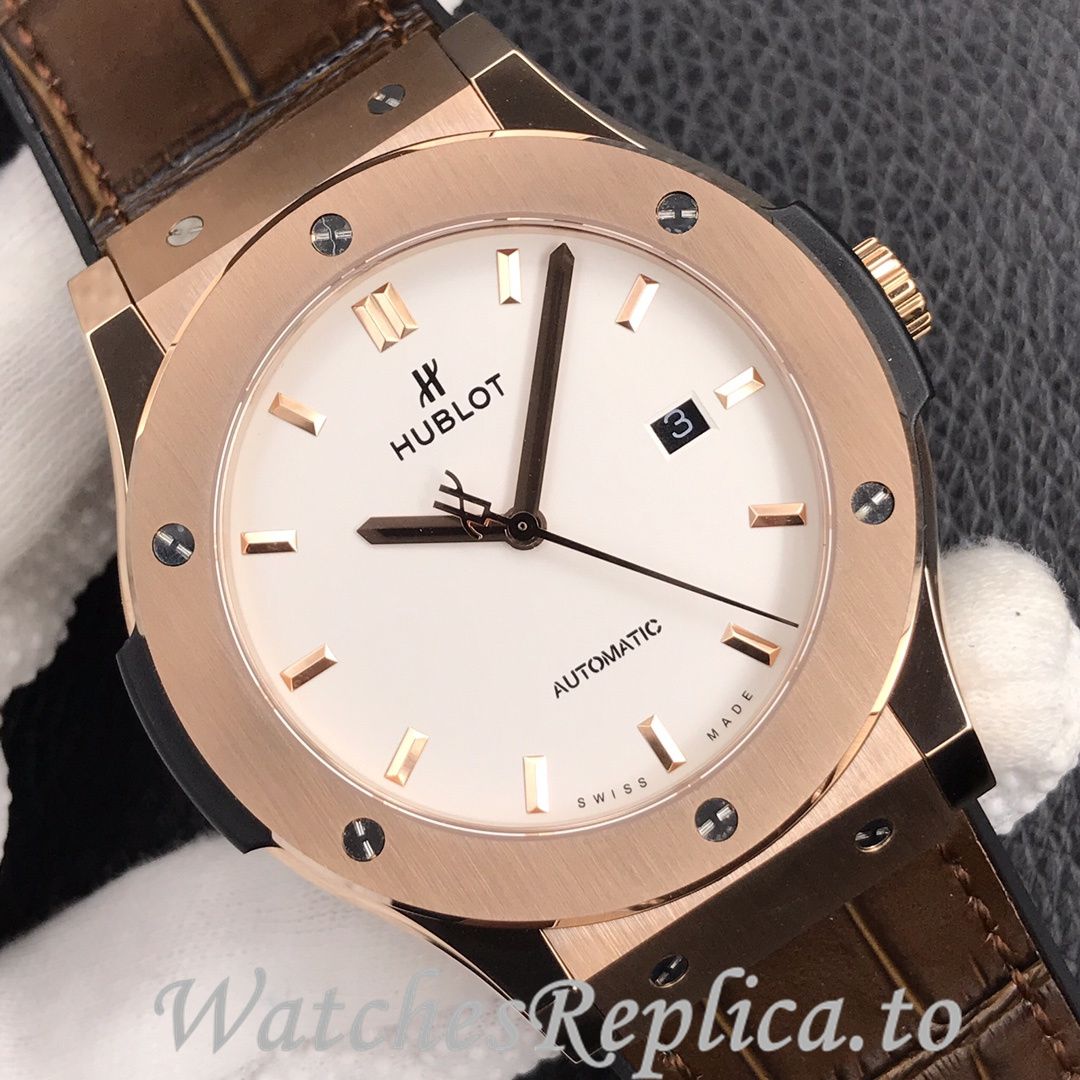 Hublot Replica Classic Fusion Series Leather strap 45MM - WatchesReplica.is