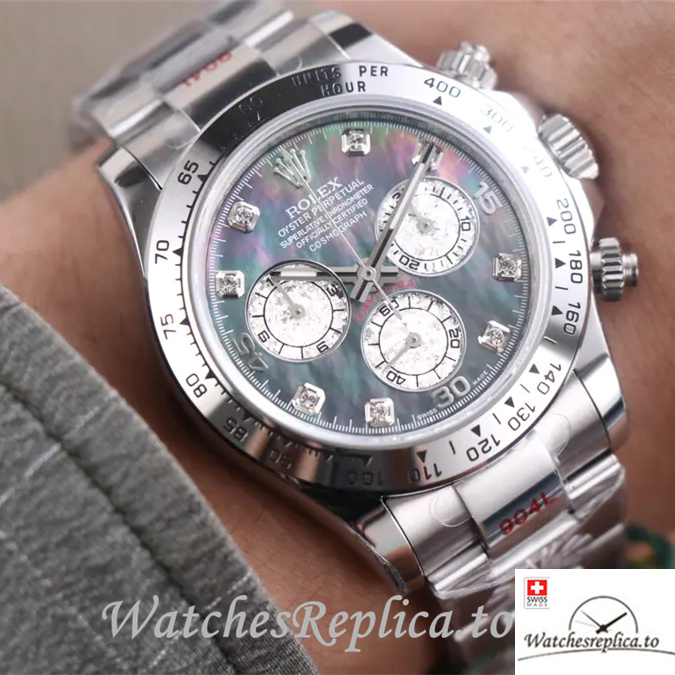 Swiss Rolex Daytona Replica 116509 Stainless steel strap 40MM - WatchesReplica.is