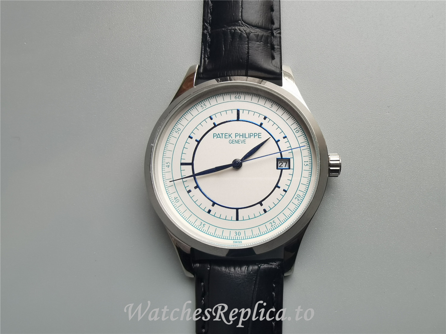 Patek Philippe Calatrava Silver Dial 5296G 38 MM - WatchesReplica.is