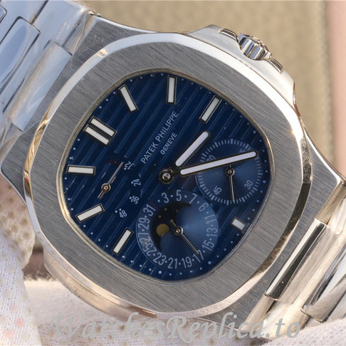 Patek Philippe Replica Nautilus 5712 Stainless steel strap 40MM - WatchesReplica.is