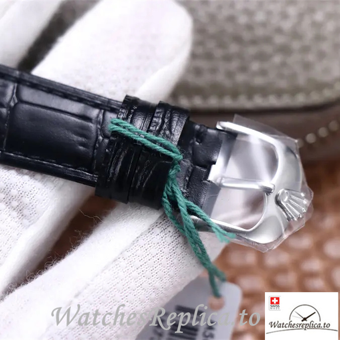 Swiss Rolex Cellini Replica 50515 Leather strap 39MM - WatchesReplica.is