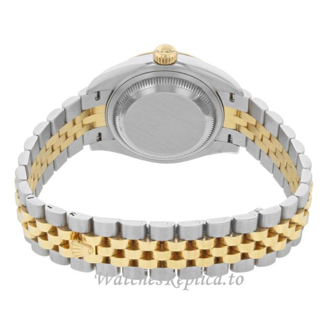 Replica Rolex Datejust 279173SRJ 28MM Yellow Gold strap Ladies Watch - WatchesReplica.is