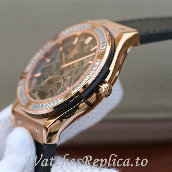 Hublot Replica HUBLOT Leather strap 42MM - WatchesReplica.is