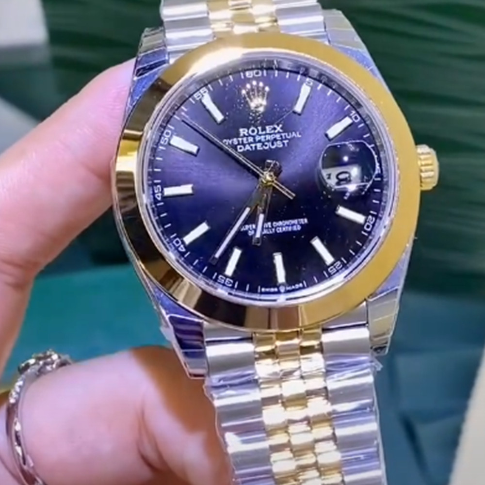Rolex Datejust Lady Blue Dial 179163 - WatchesReplica.is